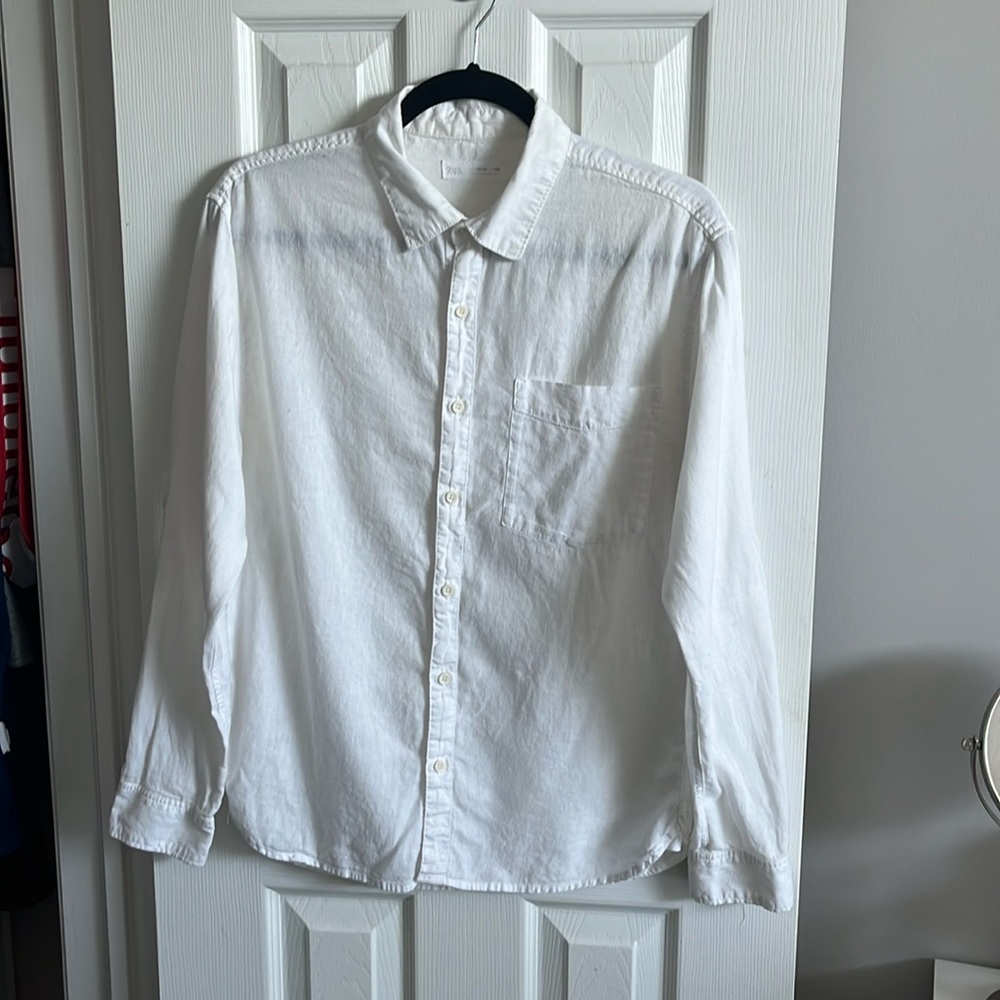 Zara linen Shirt | Linen button down